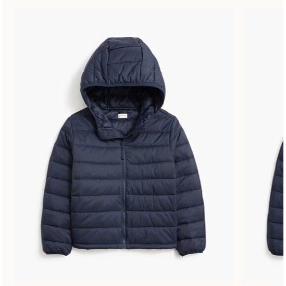 J. Crew Crewcuts Boy Navy Blue Lightweight Packable Puffer Jacket Medium 8-9
